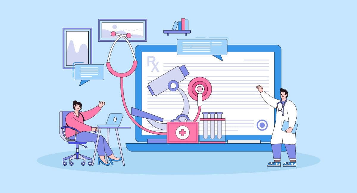 HealthSync dashboard showing OPD, patient, and billing management